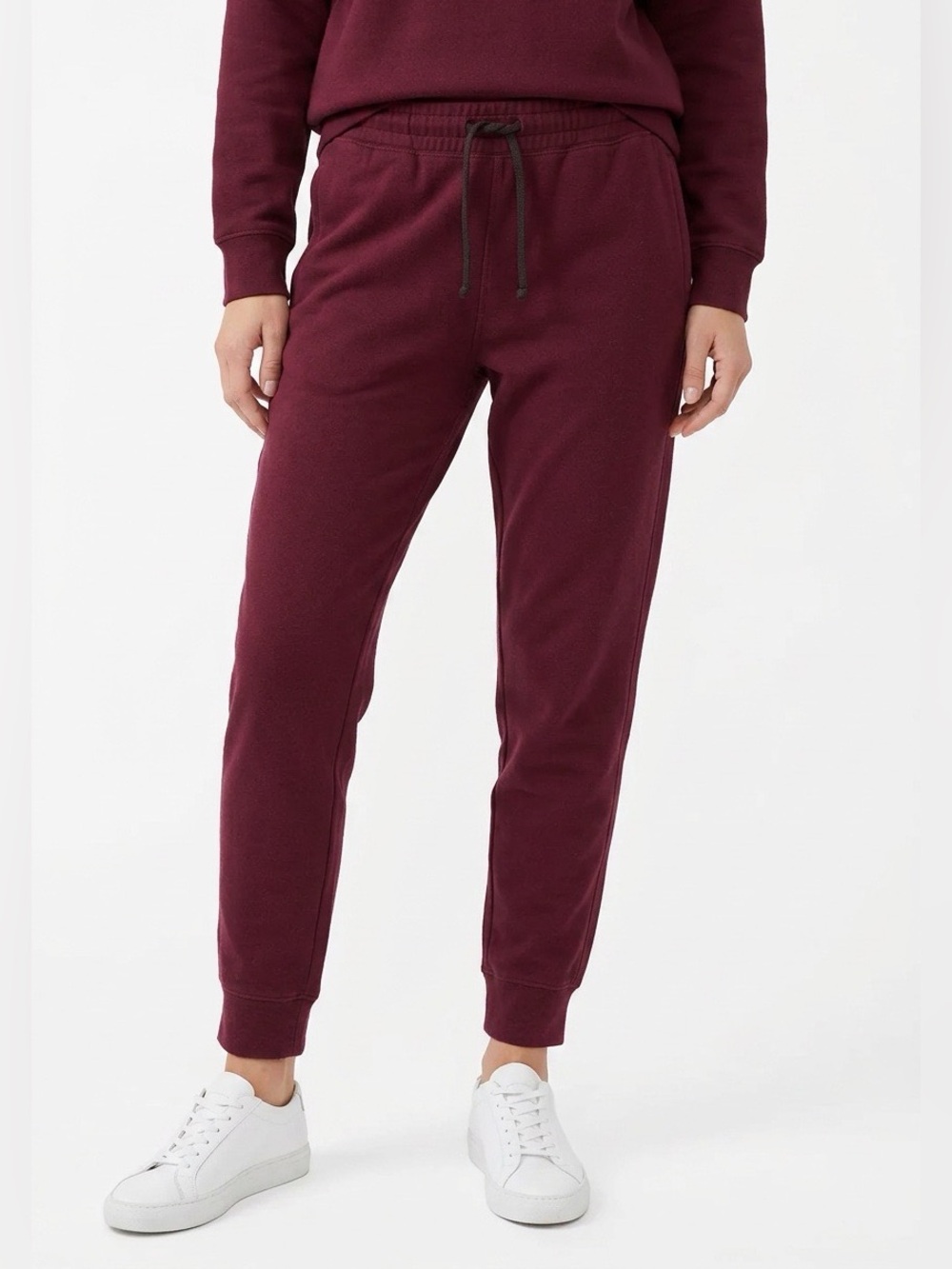 PINK Victoria's Secret Burgundy Drawstring Joggers